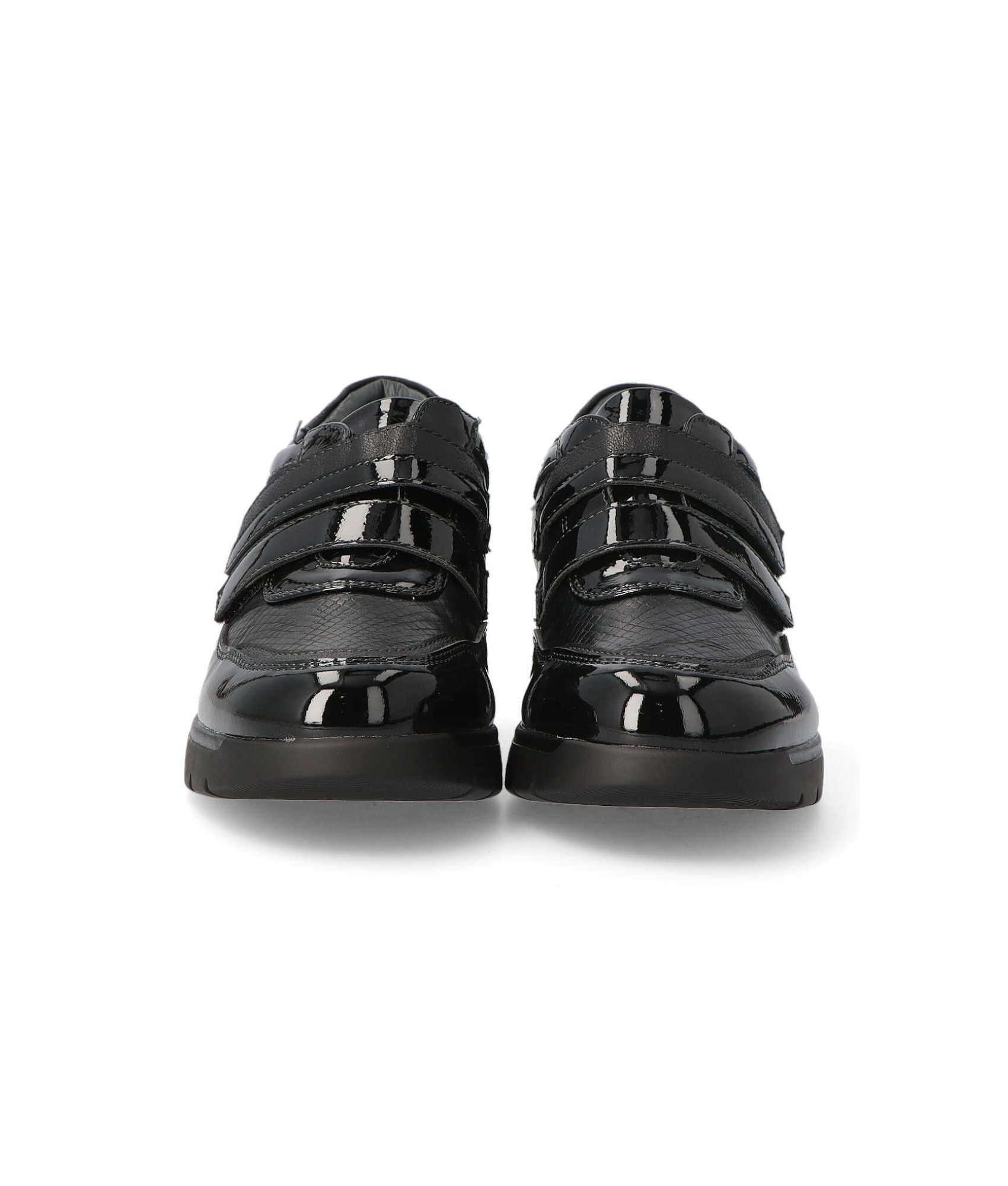 Zapato cómodo para mujer con correa de velcro y rejilla 7632-G
