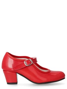 PEKES Zapato flamenca rojo feria DKA 15 ROJO