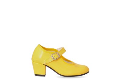 Tacon flamenca amarillo niña  Calzados Pifantines - Zapatería Infantil,  Calzado Infantil