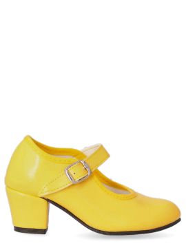PEKES Zapato flamenca amarillo feria DKA 15 AMARILLO