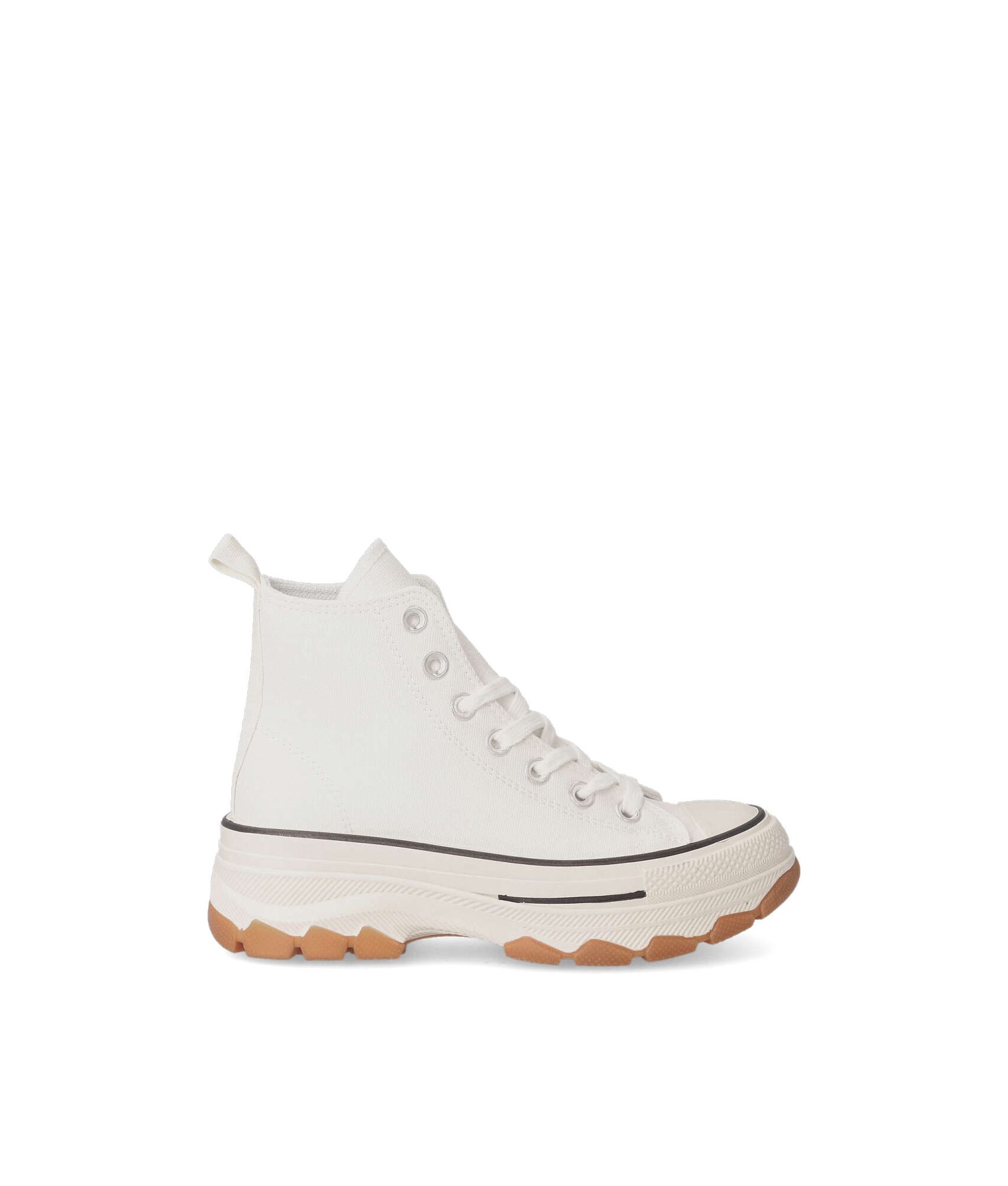 Victoria Plataforma Botin Tribu Doble Lona & Suela Dentada & Piezas Retro Color 1061128-WOMEN Para Mujer Crudo 38
