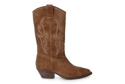 ALPE Bota cowboy piel serraje mujer