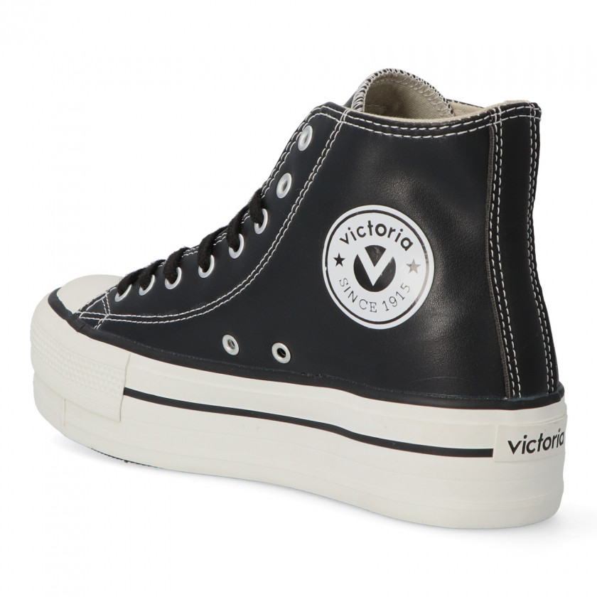 VICTORIA Botín sneakers casual plataforma mujer VCT 1061107 NEGRO