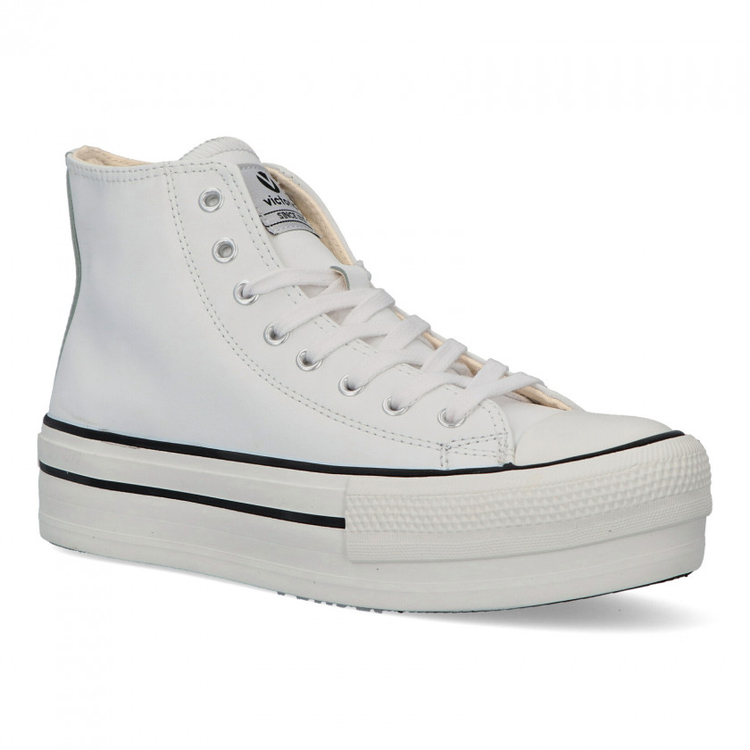 VICTORIA Botín sneakers casual plataforma mujer VCT 1061107 BLANCO