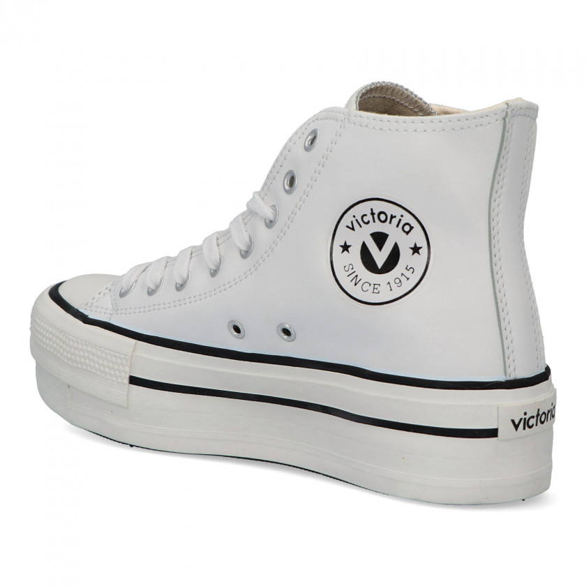 VICTORIA Botín sneakers casual plataforma mujer VCT 1061107 BLANCO
