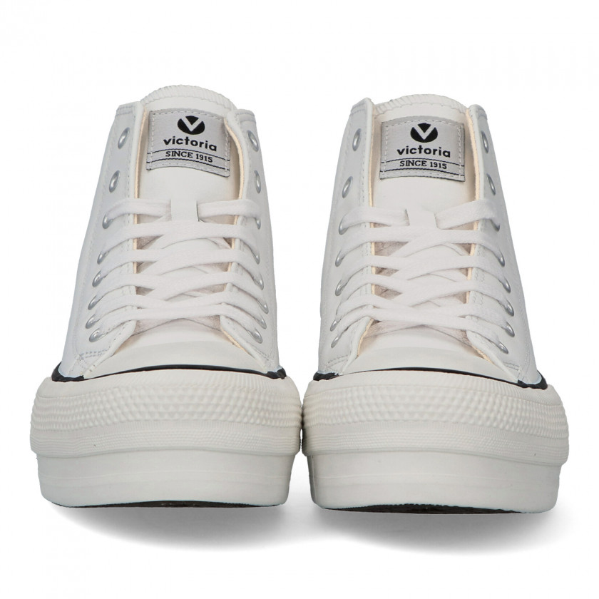 VICTORIA Botín sneakers casual plataforma mujer VCT 1061107 BLANCO